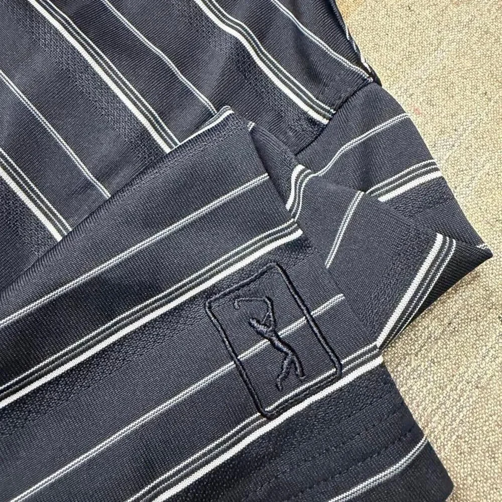 Pga-tour Men's Black and Grey Polo-shirts